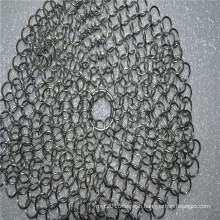 Premium Stainless Steel Chainmail Scrubber,Cast Iron Cleaner
